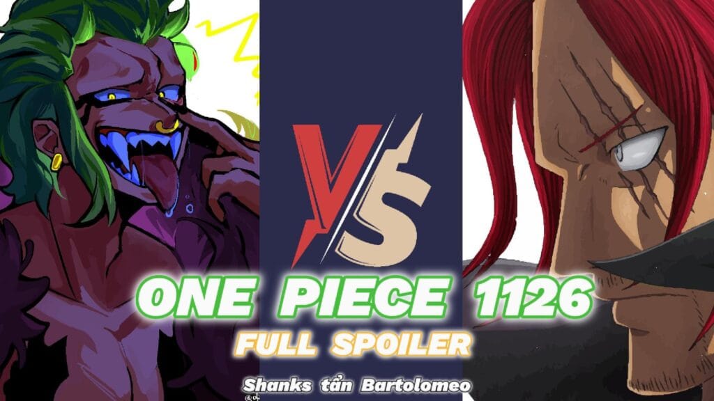 One Piece 1126 Spoiler - Shanks tẩn Bartolomeo 1 One Piece 1126 Spoiler
