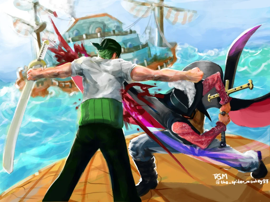 🏆 Top 5 Si Phụ Uy Tín Nhất One Piece 4 Dracule Mihawk - sư phụ kiếm thuật của Zoro