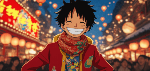 16x9 Draw anime character Luffy weari 3